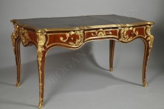Bureau plat de style Louis XV - A.E. Beurdeley - Tobogan Antiques - Antiquaire Paris