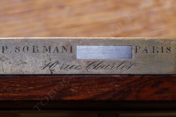Paire de meubles-bilbiothèques – estampillé et signé P. Sormani – Tobogan Antiques – Antiquaire Paris 8ème-2