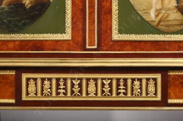 Secrétaire à médaillons peints de style Louis XVI – Signé H. Dasson – Tobogan Antiques – Antiquaire Paris 8ème-1