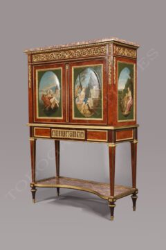 Secrétaire à médaillons peints de style Louis XVI – Signé H. Dasson – Tobogan Antiques – Antiquaire Paris 8ème-7
