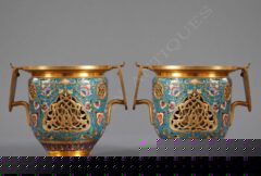 Paire de cache-pots orientalisant – Signé F. Barbedienne – Tobogan Antiques – Antiquaire Paris 8ème-7