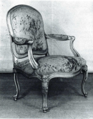 Jean-Baptiste Gourdin - A set of four Louis XV armchairs