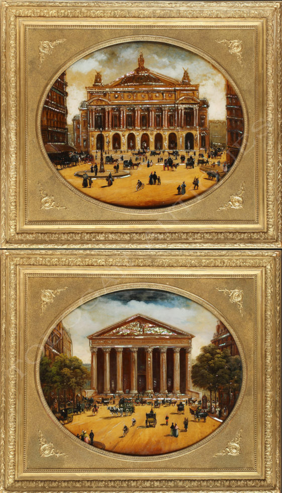 Charming pair of paintings <br/> “La Belle Epoque”