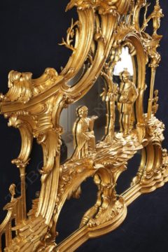 Pendule aux chinois en bois doré – Tobogan Antiques – Antiquaire Paris 8ème_07