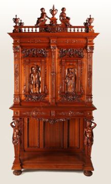 H.A. Fourdinois <br/> Exceptionnel Cabinet néo-Renaissance