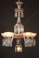 Lustre en cristal – Attribué à Baccarat – Tobogan Antiques – Antiquaire Paris 8ème-9