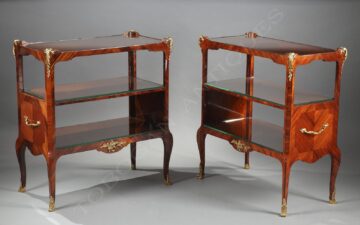 Paire de tables servantes de style Louis XV – Tobogan Antiques – Antiquaire Paris 8ème-10
