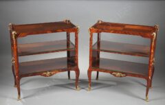 Paire de tables servantes de style Louis XV – Tobogan Antiques – Antiquaire Paris 8ème-11