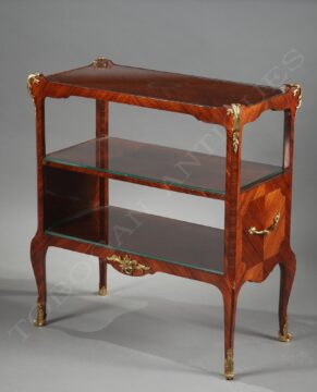 Paire de tables servantes de style Louis XV – Tobogan Antiques – Antiquaire Paris 8ème-8