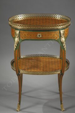 Table de salon style Louis XV d’après RVLC – signée G. Durand – Tobogan Antiques – Antiquaire Paris 8ème-11