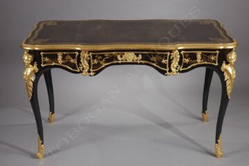 Bureau en bois laqué de style Louis XV – Signé A. Beurdeley – Tobogan Antiques – Antiquaire Paris 8ème_11