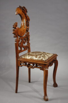 Paire de chaises japonisantes – Attribué à Gabriel Viardot – Tobogan Antiques – Antiquaire Paris 8ème-1