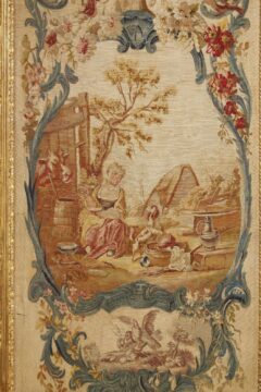 Suite de quatre tapisseries à scènes pastorales de la Manufacture de Beauvais – d’après François Boucher – Tobogan Antiques – Antiquaire Paris 8ème-2