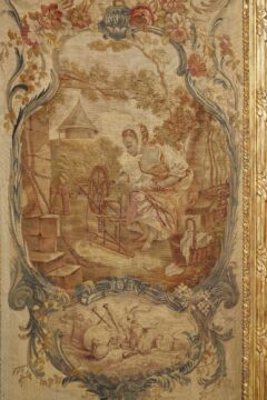 Suite de quatre tapisseries à scènes pastorales de la Manufacture de Beauvais – d’après François Boucher – Tobogan Antiques – Antiquaire Paris 8ème-3