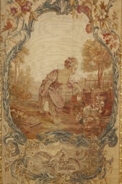 Suite de quatre tapisseries à scènes pastorales de la Manufacture de Beauvais – d’après François Boucher – Tobogan Antiques – Antiquaire Paris 8ème-7