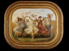 Tableau La Ronde des Nymphes – Signé Henry Picou – Tobogan Antiques – Antiquaire Paris 8ème-6