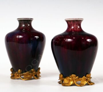 Paire de vases Art Nouveau en porcelaine de Sèvres datés 1902 – Tobogan Antiques – Antiquaire Paris 8ème-3