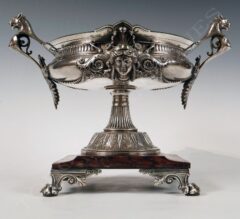 Coupe néo-Grecque en bronze argenté – Attribué à G. Servant – Tobogan Antiques – Antiquaire Paris 8ème-5