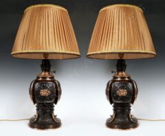 Paire de lampes en bronze – Tobogan Antiques – Antiquaire Paris 8ème-7