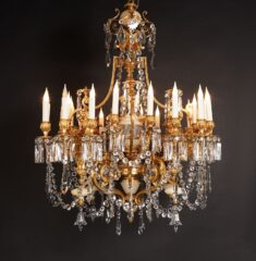 Lustre orientaliste en bronze doré, émail et onyx attribué à E. Cornu – Tobogan Antiques – Antiquaire Paris 8ème-7