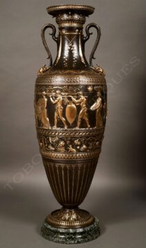 Vase néo-Grec par F. Levillain et F. Barbedienne – Tobogan Antiques – Antiquaire Paris 8ème-10