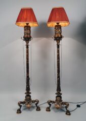 Paire de lampadaires néo-grecs en bronze par F. Barbedienne – Tobogan Antiques – Antiquaire Paris 8ème-6