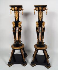Paire de sellettes néo-grecques attribuées à CG. Diehl, J. Brandely et Lebeuf, Milliet & Cie – Tobogan Antiques – Antiquaire Paris 8ème-7