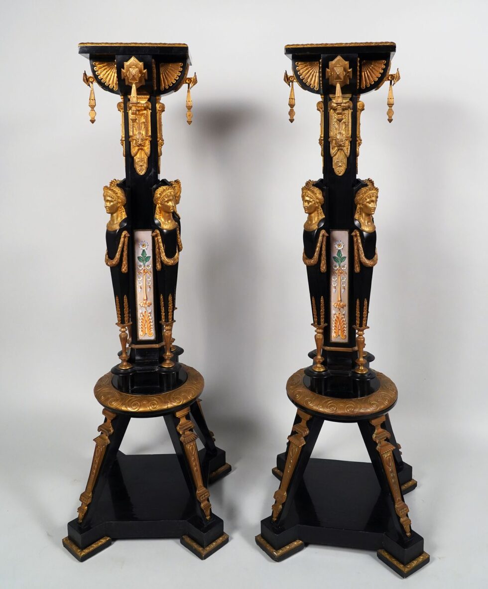C. G. Diehl & J. Brandely <br/> Pair of Neo-Greek Pedestals