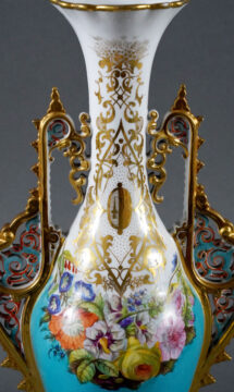 Paire de vases orientalisants porcelaine de paris-2