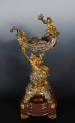 Centre de table La Naïade en bronze argenté et doré – attribué à G. Denière – Tobogan Antiques – Antiquaire Paris 8ème-7
