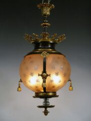 Lanterne aux Etoiles d’époque Napoléon III – Tobogan Antiques – Antiquaire Paris 8ème-6