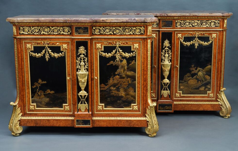 M. Befort <br/> Elegant Pair of Cabinets