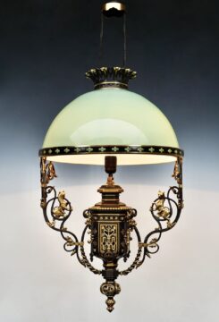 Neo-Gothic Chandelier with Lions
