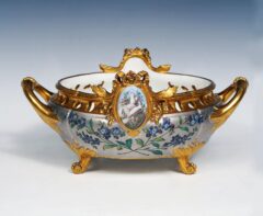 Jardinière aux Colombes par L’Escalier de Cristal et la Manufacture Henri Ardant – Tobogan Antiques – Antiquaire Paris 8ème-8