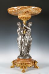 Coupe en onyx et bronze par A. Carrier-Belleuse et H. Journet – Tobogan Antiques – Antiquaire Paris 8ème-8