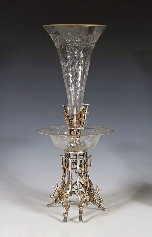 Christofle <br/> Coupe Soliflore Japonisante
