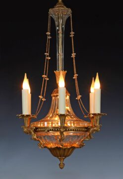 Maison Baguès <br/> Lustre au Dauphins