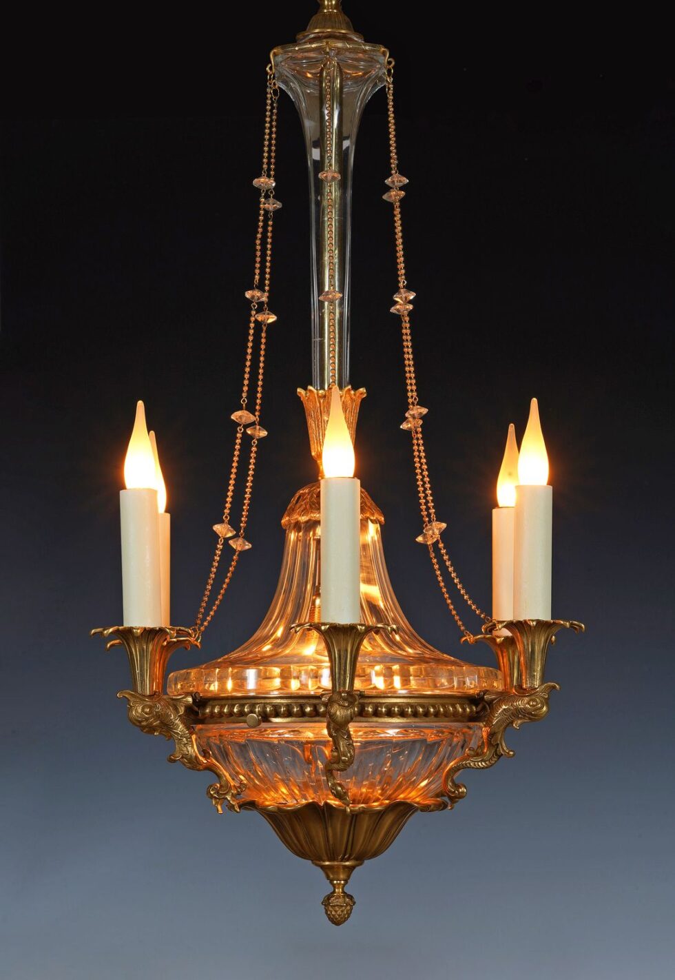 Maison Baguès <br/> “Dolphin” Chandelier