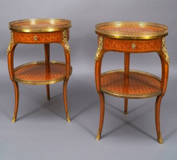 G. Durand <br/> Paire de Tables aux Oeillets