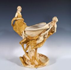 Coupe Art Nouveau Royal Dux – Tobogan Antiques – Antiquaire Paris 8ème-13