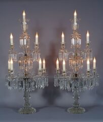 Paire de candélabres en cristal de Baccarat – Tobogan Antiques – Antiquaire Paris 8ème-10
