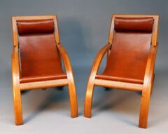 Paire de fauteuils transat – Tobogan Antiques – Antiquaire Paris 8ème-9
