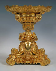 Centre de table aux Marmottes en bronze doré attribué à M. Lienard – Tobogan Antiques – Antiquaire Paris 8ème-11