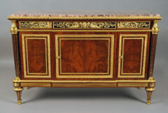 Commode style Louis XVI par F. Schmit d’après Weisweiler – Tobogan Antiques – Antiquaire Paris 8ème-12