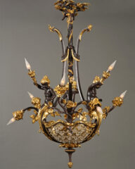 Lustre aux Amours par Boin-Masson – Tobogan Antiques – Antiquaire Paris 8eme-9