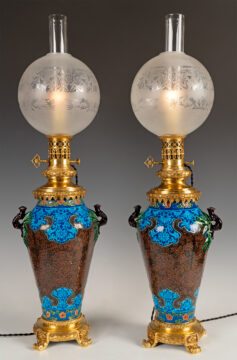 J. Vieillard & Cie et A. de Caranza <br/> Paire de Lampes