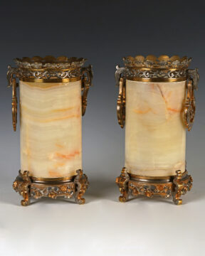 E. Cornu <br/> Paire de Vases « Rouleaux »