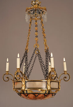Susse Frères et O. Lelièvre <br/> Lustre aux Pampres