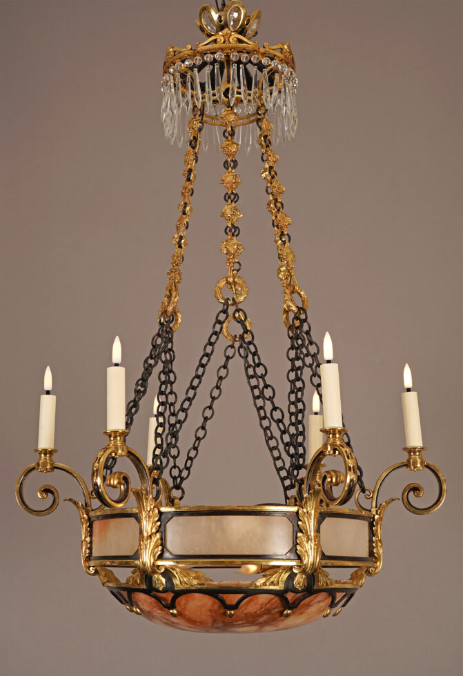 Susse Frères et O. Lelièvre <br/> Lustre aux Pampres