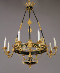 Lustre de style Empire attribué à Maison Baguès – Tobogan Antiques – Antiquaire Paris 8eme-10